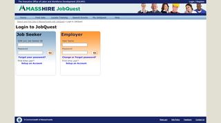 
                            8. Login to JobQuest - Mass.Gov