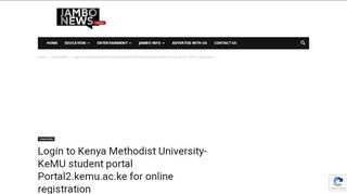 
                            6. Login to Kenya Methodist University-KeMU student portal Portal2 ...