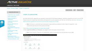 
                            3. Login to LeagueOne - LeagueOne | Help Center