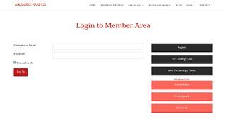 
                            4. Login to Member Area - Aquarius Maximus