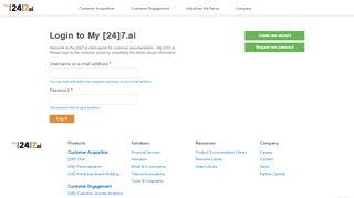 
                            2. Login to My [24]7.ai - User account