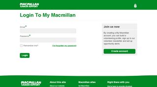 
                            5. Login to My Macmillan - Macmillan Cancer Support