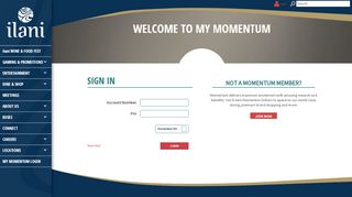 
                            6. Login to My Momentum | Resort in Ridgefield | ilani