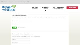 
                            4. Login to My Phone Order Details - Kroger Wireless