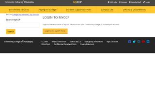 
                            1. Login to MyCCP | Community College of Philadelphia