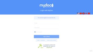 
                            8. Login to MyDoc