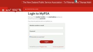 
                            11. Login to MyPSA - psa.org.nz