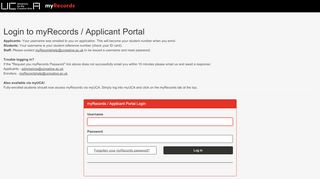 
                            6. Login to myRecords / Applicant Portal