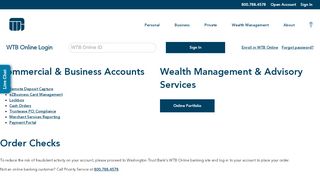 
                            5. Login to Online Accounts - Washington Trust Bank