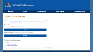 
                            10. Login to Online Services - California