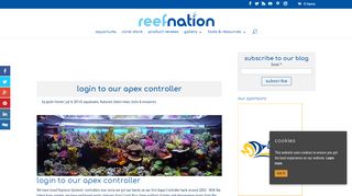 
                            9. Login to our Apex Controller - Home | Reef Nation