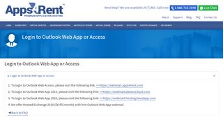 
                            5. Login to Outook Web App or Access - apps4rent.com