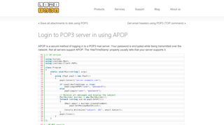 
                            4. Login to POP3 server in using APOP | Blog | Limilabs