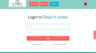 
                            4. Login to Read in arabic - I Read Arabic