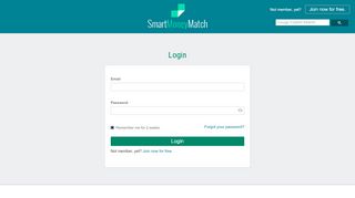 
                            3. Login to SmartMoneyMatch | Smart Money Match