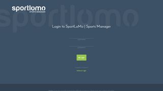 
                            9. Login to SportLoMo | Sports Manager