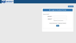 
                            4. Login to Student Portal - ECPI University
