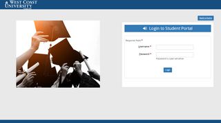
                            1. Login to Student Portal - westcoastuniversity.srm-app.net