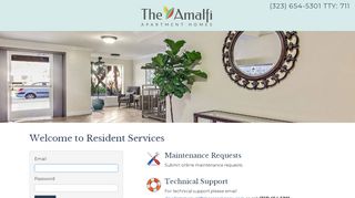 
                            3. Login to The Amalfi Resident Services | The Amalfi - RENTCafe