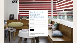 
                            1. Login to the Luxaflex® dealer portal