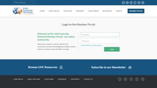
                            2. Login to the Member Portal | Joint Learning Network