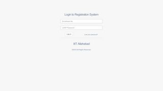 
                            1. Login to the Registration System - IIIT Allahabad