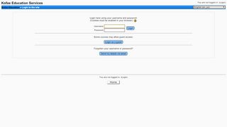 
                            2. Login to the site - Kofax Education Services