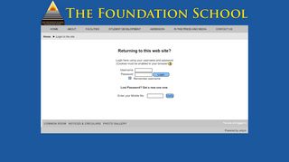 
                            2. Login to the site - The Foundation School