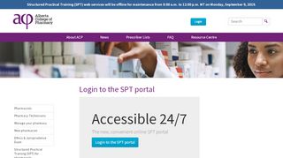 
                            2. Login to the SPT portal | Alberta College of Pharmacists