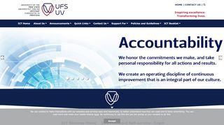 
                            8. Login to the UFS password self-service system