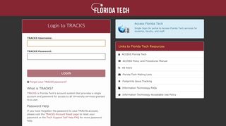 
                            4. Login to TRACKS - CAS – Central Authentication Service