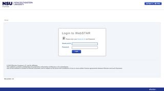 
                            2. Login to WebSTAR - Nova Southeastern University