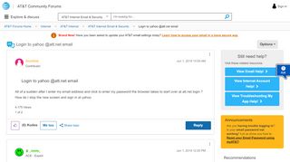 
                            5. Login to yahoo @att.net email - AT&T Community