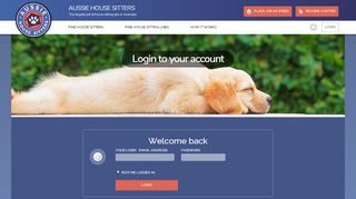 
                            5. Login to your account - Aussie House Sitters