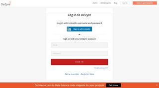 
                            8. Login to your account - DeZyre