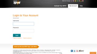 
                            8. Login to Your Account - findmespot.com