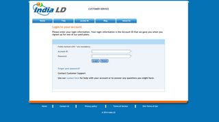 
                            1. Login to your account - IndiaLD