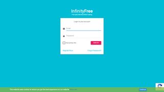 
                            7. Login to your account - InfinityFree