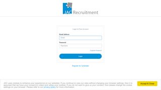 
                            1. Login to your Account - JAC Recruitment India