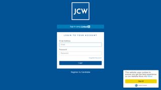 
                            1. Login to your Account - JCW - jcwresourcing.com