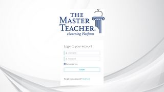 
                            8. Login to your account - Master Teacher Online …