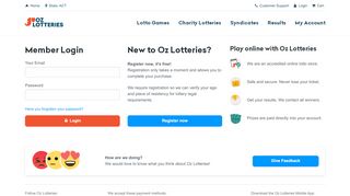 
                            8. Login to Your Account | Oz Lotteries