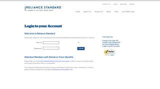 
                            9. Login to your Account - Reliance Standard