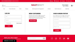 
                            6. Login To Your Account - Sally Beauty