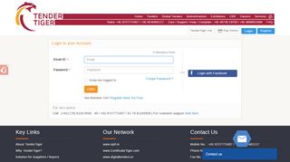 
                            4. Login to your Account - tendertiger.co.in