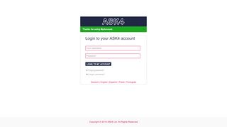 
                            4. Login to your ASK4 account - ASK4 Broadband