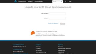 
                            3. Login to Your AT&T Cloud Solutions Account