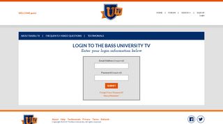 
                            4. Login to Your Bass University TV Account