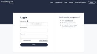 
                            6. Login to Your Cash Passport Platinum - Travel Money Card