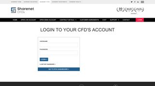 
                            7. Login to your CFD's Account - SHARENET CFDs